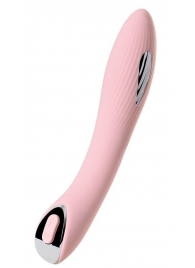 Розовый силиконовый вибратор с электростимуляцией TESLA G-POINT - 21 см. - ToyFa - купить с доставкой в Ярославле