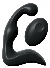 Черный вибромассажер простаты с пультом ДУ Control P-Spot Pro - Pipedream - в Ярославле купить с доставкой