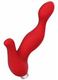 Красный силиконовый вибростимулятор простаты Proman - 12,5 см. - ToyFa - в Ярославле купить с доставкой