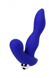 Синий силиконовый вибростимулятор простаты Stroman - 14,5 см. - ToyFa - в Ярославле купить с доставкой