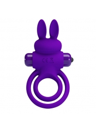 Фиолетовое эрекционное кольцо с вибростимуляцией клитора Vibrant Penis Ring III - Baile - в Ярославле купить с доставкой