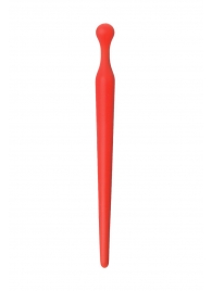 Красный силиконовый уретральный плаг - 10 см. - ToyFa - купить с доставкой в Ярославле