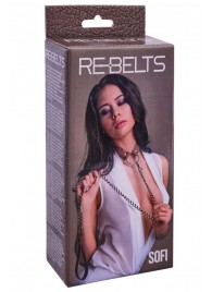 Коричневый поводок и чокер с кольцом Sofi - Rebelts - купить с доставкой в Ярославле