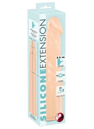 Телесная насадка-удлинитель Silicone Extension - 19 см. - Orion - в Ярославле купить с доставкой