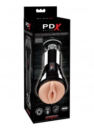 Телесный вибромастурбатор-вагина Cock Compressor Vibrating Stroker - Pipedream - в Ярославле купить с доставкой