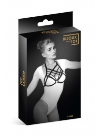 Черная упряжь на грудь Clara - Bijoux Pour Toi - купить с доставкой в Ярославле