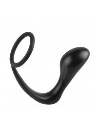 Эрекционное кольцо с анальной пробкой Ass-Gasm Cockring Plug - Pipedream - в Ярославле купить с доставкой