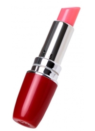 Красный мини-вибратор в форме губной помады Lipstick Vibe - A-toys