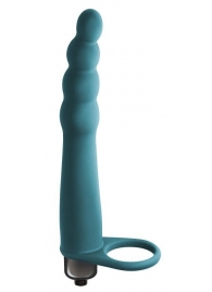 Зеленая вибронасадка для двойного проникновения Bramble - 16,5 см. - Lola Games - купить с доставкой в Ярославле