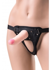 Телесный страпон на трусиках Realstick Jax - 17,9 см. - ToyFa - купить с доставкой в Ярославле