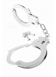 Металлические серебристые наручники Designer Metal Handcuffs - Pipedream - купить с доставкой в Ярославле