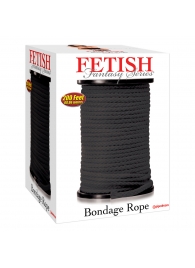 Черная веревка для связывания Bondage Rope - 60,9 м. - Pipedream - купить с доставкой в Ярославле