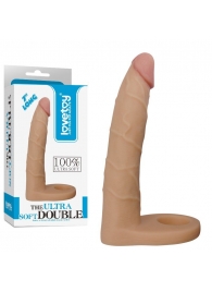 Телесная насадка-фаллоимитатор для двойного проникновения - 17 см. - Lovetoy - купить с доставкой в Ярославле