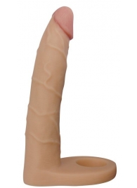 Телесная насадка-фаллоимитатор для двойного проникновения - 17 см. - Lovetoy - купить с доставкой в Ярославле