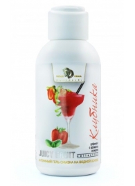 Интимный гель-смазка JUICY FRUIT с ароматом клубники - 100 мл. - БиоМед - купить с доставкой в Ярославле