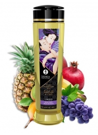 Массажное масло Libido Exotic Fruits с ароматом экзотических фруктов - 240 мл. - Shunga - купить с доставкой в Ярославле