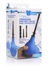 Анальный душ с 3 насадками Premium One-way Valve Anal Douche Set - XR Brands - купить с доставкой в Ярославле
