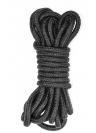 Черная веревка Do Not Disturb - 5 м. - Lola Games - купить с доставкой в Ярославле