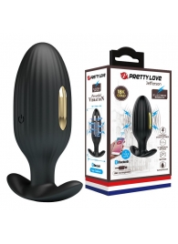 Черная анальная вибропробка с электростимуляцией Jefferson - 9,2 см. - Baile - купить с доставкой в Ярославле