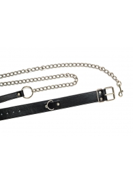 Черный ошейник с поводком Wild - Lola Games - купить с доставкой в Ярославле