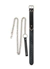 Черный ошейник с поводком Wild - Lola Games - купить с доставкой в Ярославле