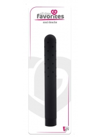 Черная насадка для анального душа ANAL DOUCHE - 15 см. - Dream Toys - купить с доставкой в Ярославле