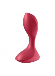 Красный вибромассажёр простаты Satisfyer Backdoor Lover - 14 см. - Satisfyer - в Ярославле купить с доставкой