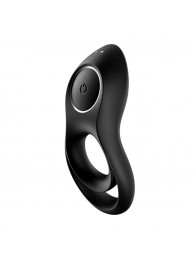 Черное эрекционное виброкольцо Legendary Duo - Satisfyer - в Ярославле купить с доставкой