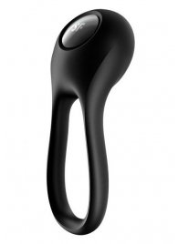 Черное эрекционное виброкольцо Majestic Duo - Satisfyer - в Ярославле купить с доставкой
