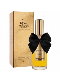 Массажное масло Light My Fire с ароматом карамели - 100 мл. - Bijoux Indiscrets - купить с доставкой в Ярославле