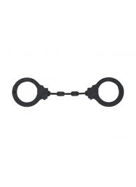 Черные силиконовые наручники Suppression - Lola Games - купить с доставкой в Ярославле