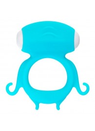 Голубое виброкольцо на пенис Sair - A-toys - в Ярославле купить с доставкой