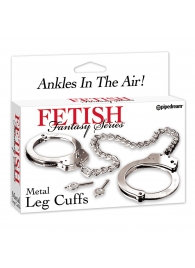 Металлические наручники Metal Leg Cuffs - Pipedream - купить с доставкой в Ярославле