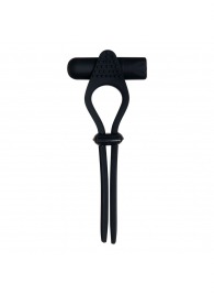 Черное эрекционное лассо с вибропулей Black Tie Affair - Zero Tolerance - в Ярославле купить с доставкой