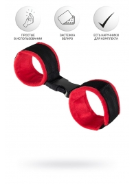 Красно-черные велюровые оковы Anonymo - ToyFa - купить с доставкой в Ярославле