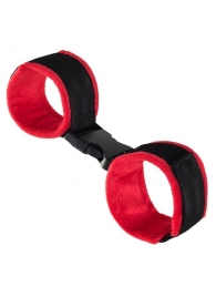 Красно-черные велюровые оковы Anonymo - ToyFa - купить с доставкой в Ярославле