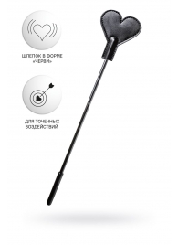 Черный стек со шлепком в форме сердца Anonymo - 35 см. - ToyFa - купить с доставкой в Ярославле