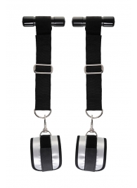 Черно-серебристые фиксаторы для рук на дверь Anonymo - ToyFa - купить с доставкой в Ярославле