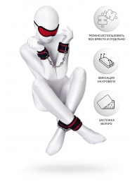 Красно-черный бондажный набор Anonymo - ToyFa - купить с доставкой в Ярославле