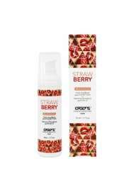 Разогревающее массажное масло  с ароматом клубники Gourmet Strawberry - 50 мл. - Exsens - купить с доставкой в Ярославле