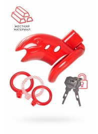 Красный мужской пояс верности из пластика - ToyFa - купить с доставкой в Ярославле