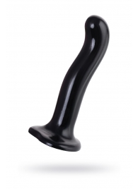 Черный стимулятор для пар P G-Spot Dildo Size M - 18 см. - Strap-on-me - в Ярославле купить с доставкой