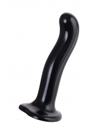 Черный стимулятор для пар P G-Spot Dildo Size M - 18 см. - Strap-on-me - в Ярославле купить с доставкой