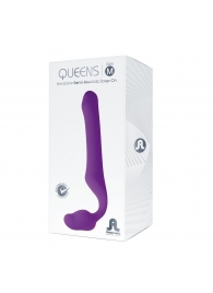 Лиловый безремневой страпон Queens M - Adrien Lastic - купить с доставкой в Ярославле