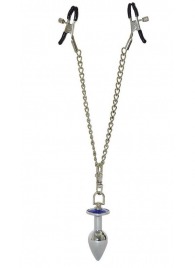 Зажимы для сосков с анальной пробкой - Sitabella - купить с доставкой в Ярославле