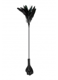 Двусторонний стек-щекоталка Sweet Caress Feather Whip - 58 см. - Sweet Caress - купить с доставкой в Ярославле