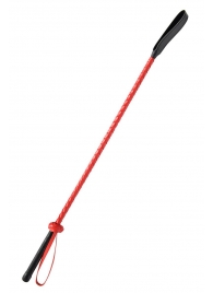 Красно-черный гладкий стек - 71 см. - Fetish Tentation - купить с доставкой в Ярославле