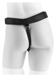 Страпон с телесной насадкой 7  Uncut with Strap on Harness - 18 см. - Pipedream - купить с доставкой в Ярославле