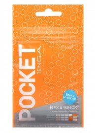 Карманный мастурбатор HEXA-BRICK - Tenga - в Ярославле купить с доставкой