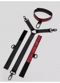 Ошейник с наручниками Reversible Faux Leather Collar and Wrist - Fifty Shades of Grey - купить с доставкой в Ярославле